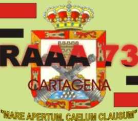 Escudo de Regimiento de Artiller�a Antia�rea n� 73, el Regimiento m�s moderno de Espa�a en su especialidad (Vinculado a la Agrupaci�n de San Juan)